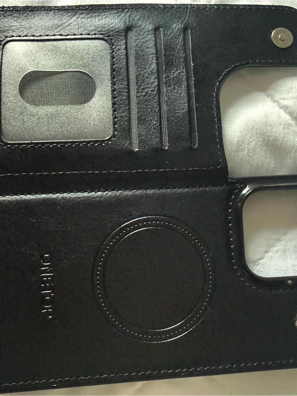Wallet Phone Holster Case with Card Slots - Black